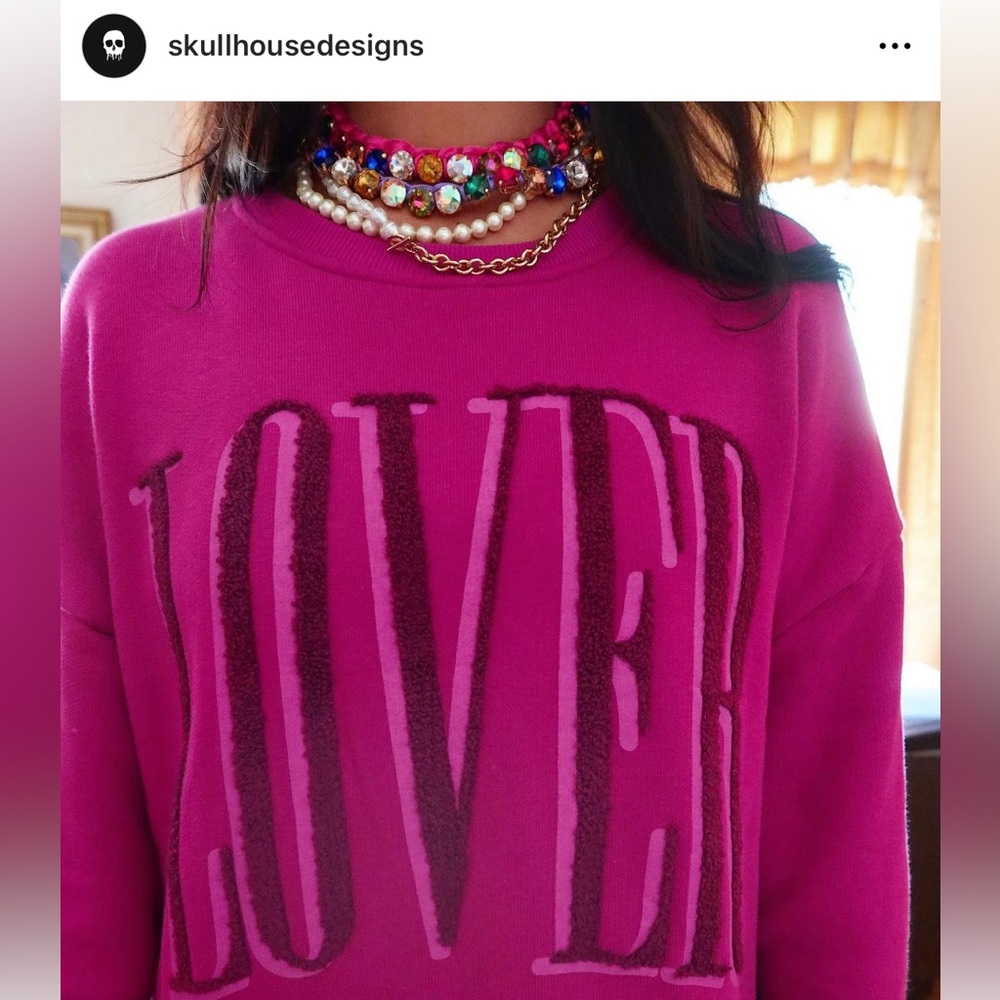 SKULLHOUSE LOVER CREW NECK SWEATSHIRT